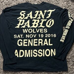 Saint Pablo Tour General Admission T-shirt Kanye West YEEZY